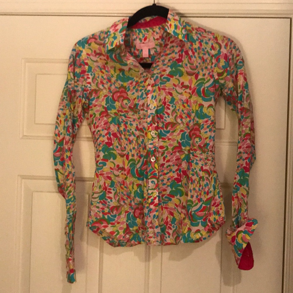 NWT Lilly Pulitzer Button Down Blouse Size 0